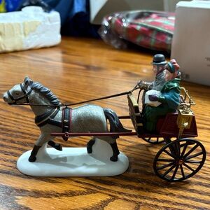 DEPT 56 RED CHRISTMAS SULKY EUC